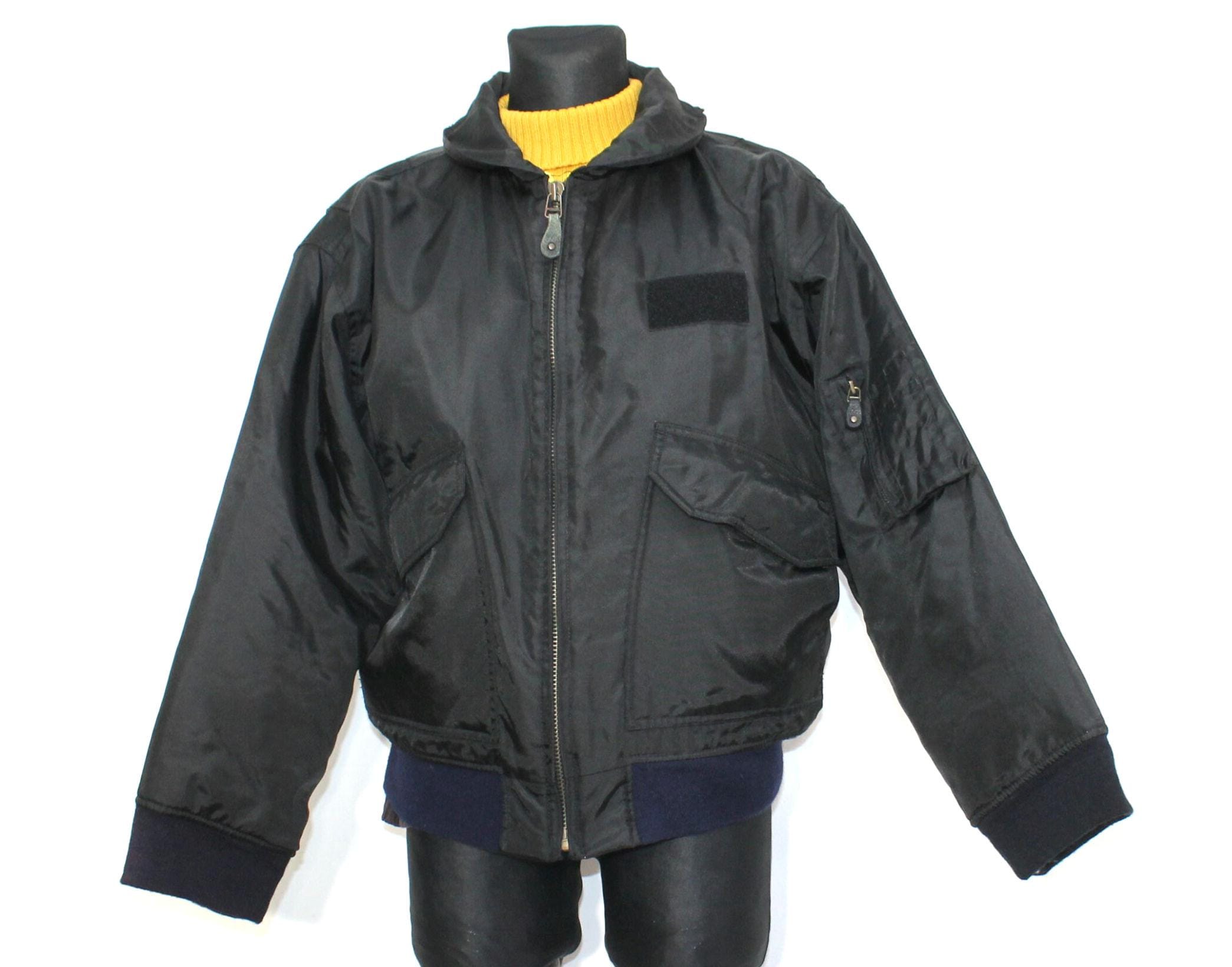 80s Vintage Aviation Flight Jacket Type TP-909 - Black