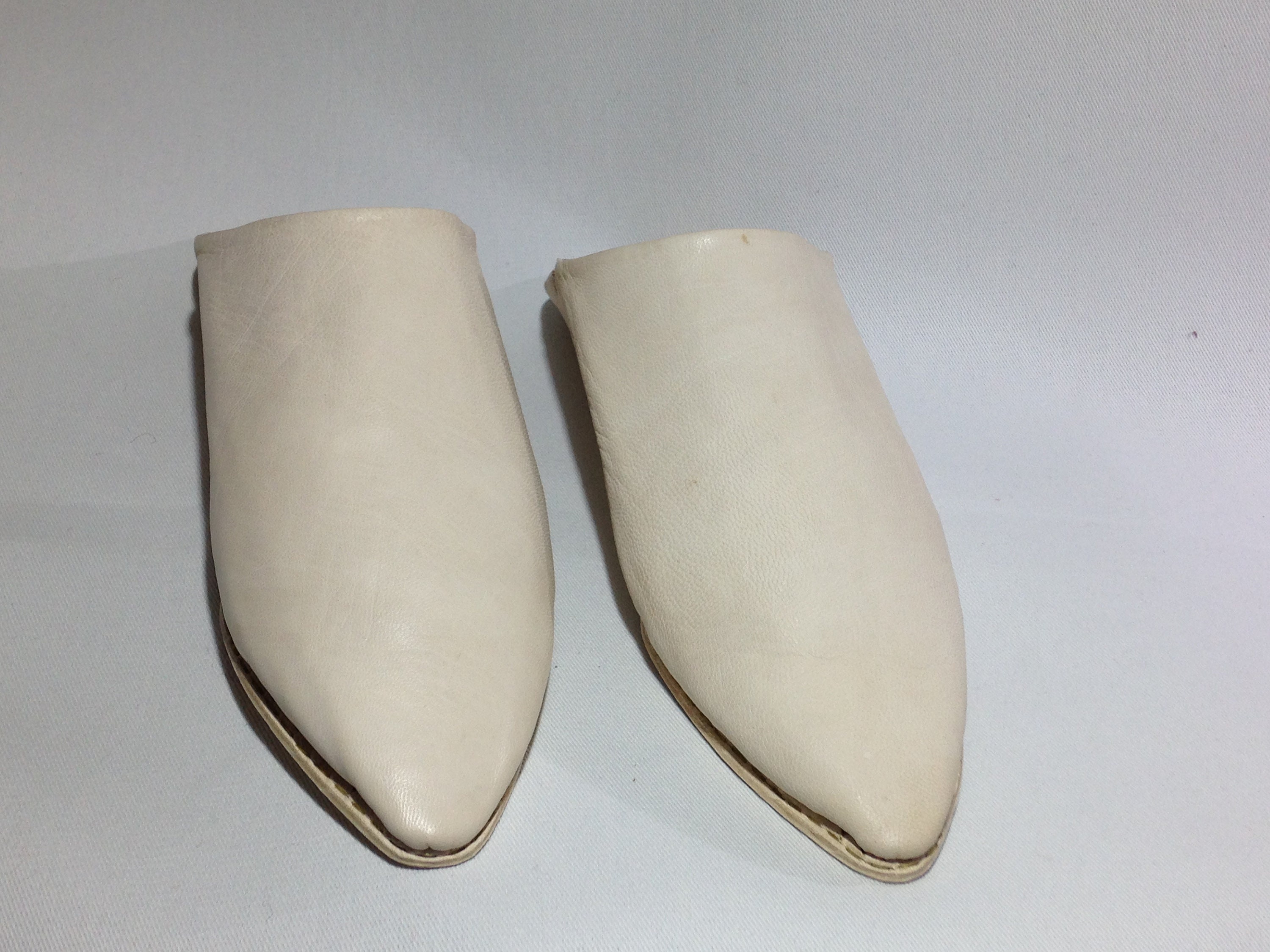 Naturel Leather Slippers Handmade Babouche Morrocan Slippers - Etsy