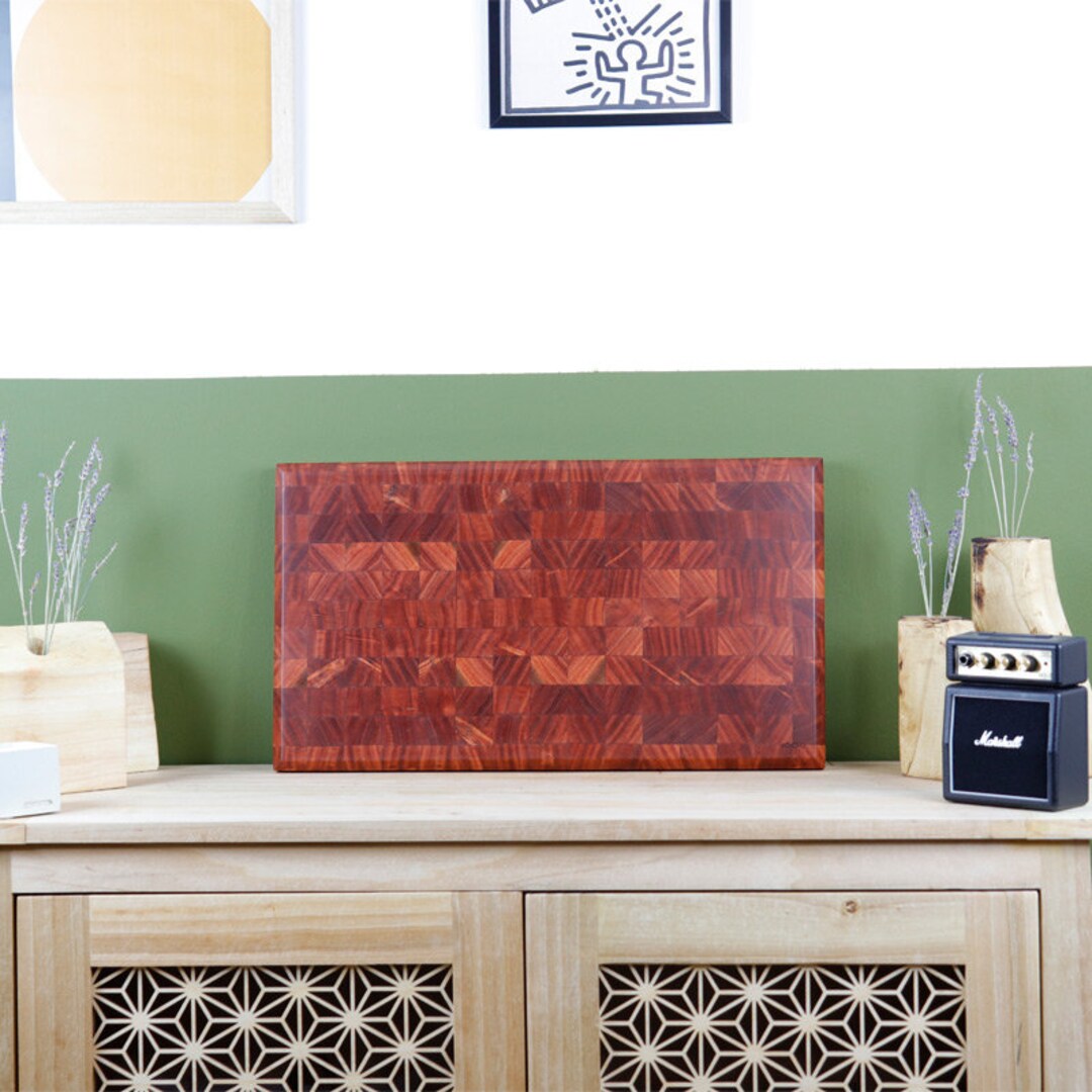 Eucalyptus Endgrain Cutting Board Chopping Board Wooden Etsy