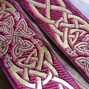 Celtic brocade border 3.5 cm by the meter medieval border great ornament for clothes medieval markets etc...