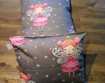 Puppen Bettwäsche Feenzauber öko tex Baumwolle und öko tex Füllwatte Allergiker freundlich waschbar ca 35x25 und 20x25cm tolle Qualität!!