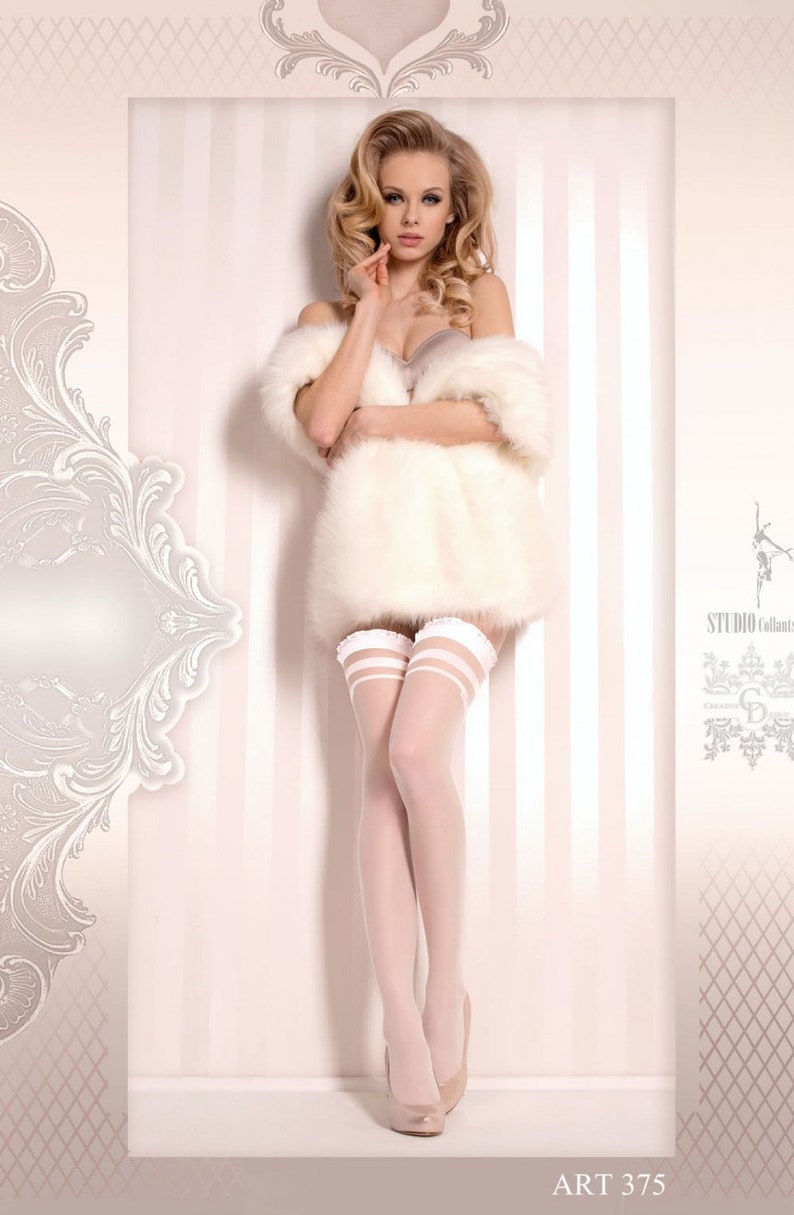 375 - Ivory Or White Wedding Stockings