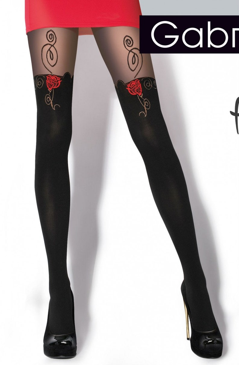 Pattern Tights Black Fashion Tights 322