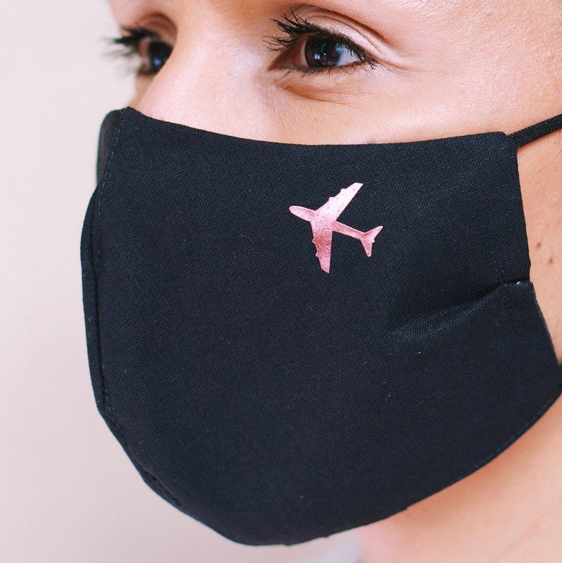 CREW FACE MASK with Airplane for flights attendants pilots Etsy