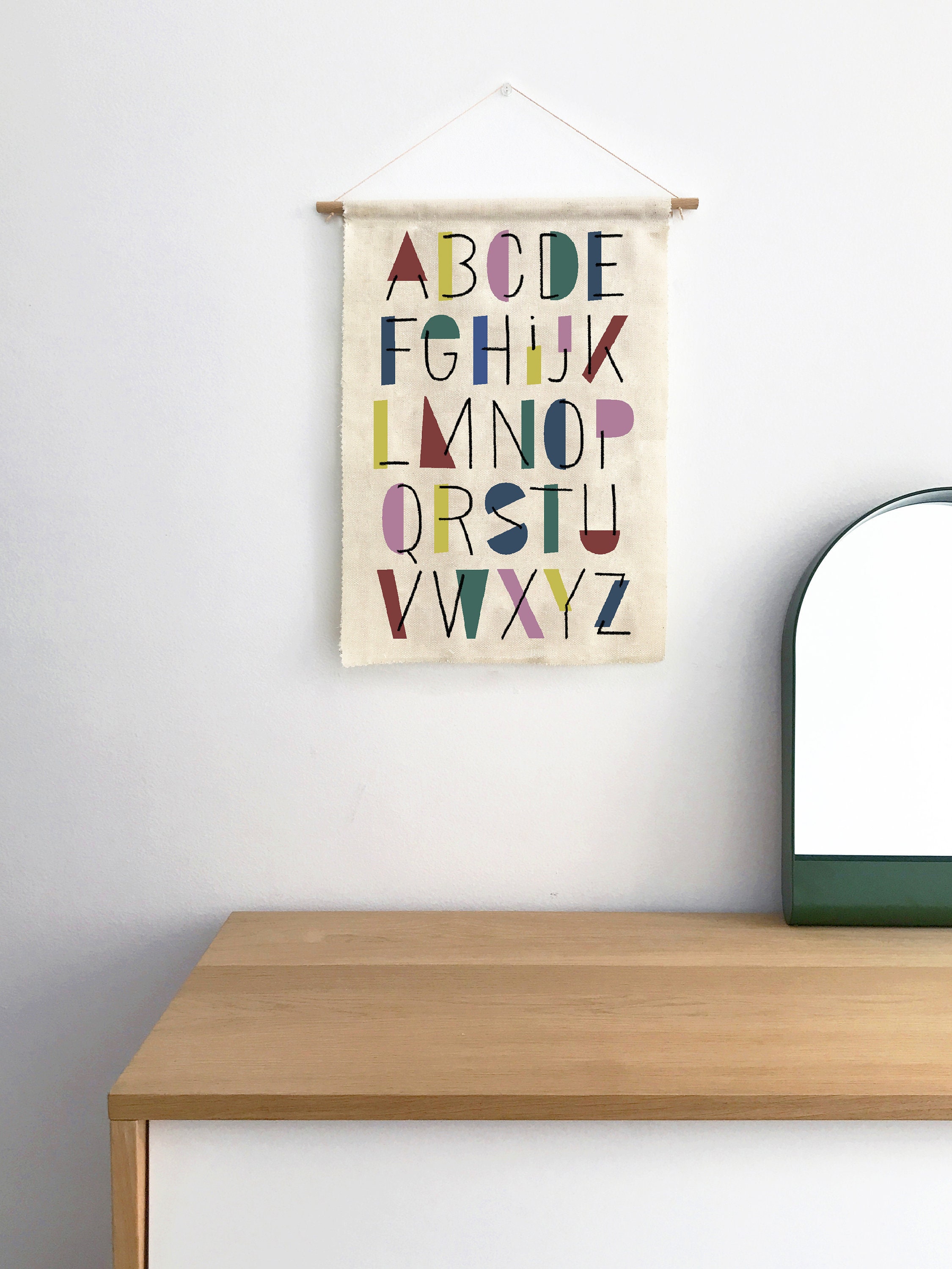 Drapeau Abc // Sérigraphie sur Tissu