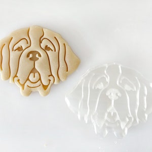 Saint Bernard Cookie Cutter, Dog Portrait Cutter image 4