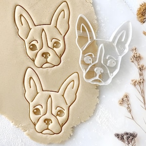 Boston Terrier Cookie Cutter: Dog Breed Stamp for Bostie Lovers, Custom Pet Portrait