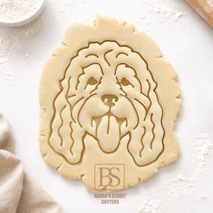 Cockapoo Cookie Cutter: Pet Portrait Custom Cookie Stamp, Poodle Dog Breed