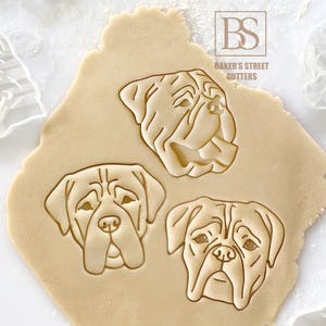 Mastiff Dog Breed Cookie Cutter, Dog Mom Gift, Dog Dad Gift, Fondant Cutter, Clay Cutter