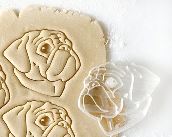 Pug Cookie Cutter, Pet Portrait Gift for Pug Owner