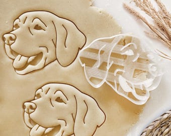 Golden Retriever Cookie Cutter: Custom Pet Portrait, Dog Treat Fondant & Clay Dog Lover Gift