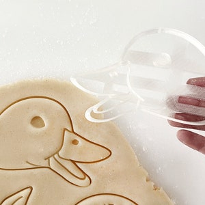 Duck Cookie Cutter: 3D Printed Custom Bird Portrait Stamp