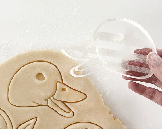 Duck Cookie Cutter: 3D Printed Custom Bird Portrait Stamp