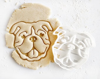 American Bulldog Cookie Cutter, Dog Cookie Cutter, Fondant and Clay, Cookie Stamp