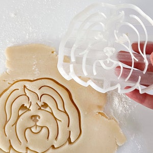 Havanese Dog Cookie Cutter: Pet Portrait Custom Stamp, Coton de Tulear Keepsake