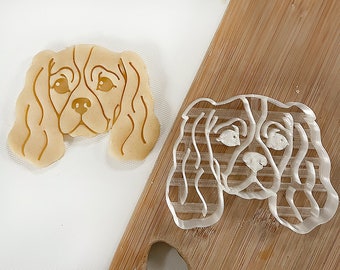 Cavalier King Charles Spaniel Cookie Cutter, Pet Portrait Cookie Cutter For Cavalier King Owner gift