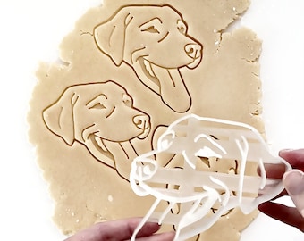 Labrador Retriever Cookie Cutter, Fondant and Clay, Cookie Stamp
