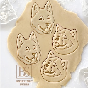 Akita Dog Breed Cookie Cutter, Dog Lover Gift, Biscuit Cutter, Fondant Cutter, Clay Cutter