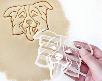 Border Collie Cookie Cutter, Dog Portrait Cutter, Unique gift for Pet Owner