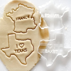 Custom Country or City Map Cookie Cutter, Custom Cookie Cutter, Personalized Cutter