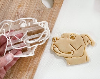 Pitbull Cookie Cutter, Dog Cookie Cutter Dog owner gift