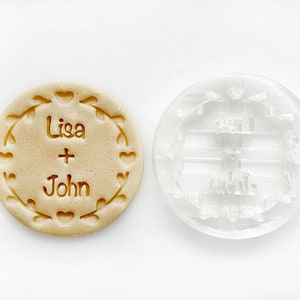 Personalized Cookie cutter for Valentine&#39;s Day and Wedding