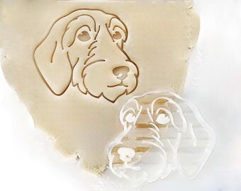 Wirehaired Dachshund Cookie Cutter: Dog Breed Stamp