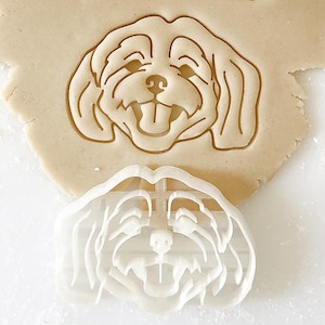 Maltese Cookie Cutter: Dog Breed Bolognese, Custom Pet Stamp