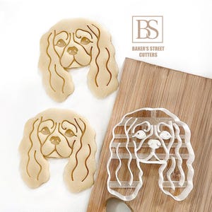 Cavalier King Charles Spaniel Cookie Cutter: Dog Breed Stamp, Custom Pet Gift