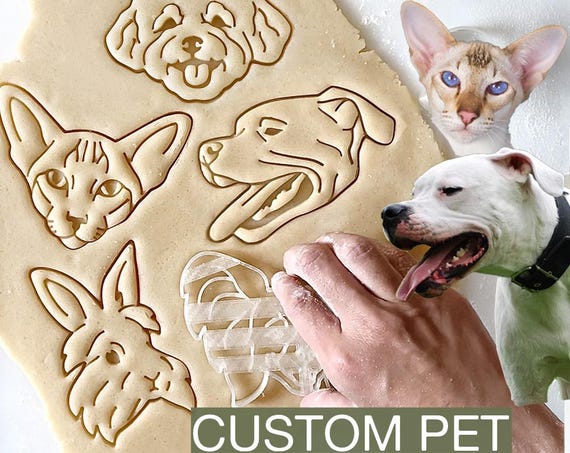 Dog head cookie cutter 2025