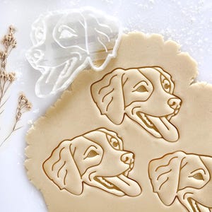 Brittany Spaniel Cookie Cutter: Dog Breed Cookie Stamp, Custom Pet Portrait