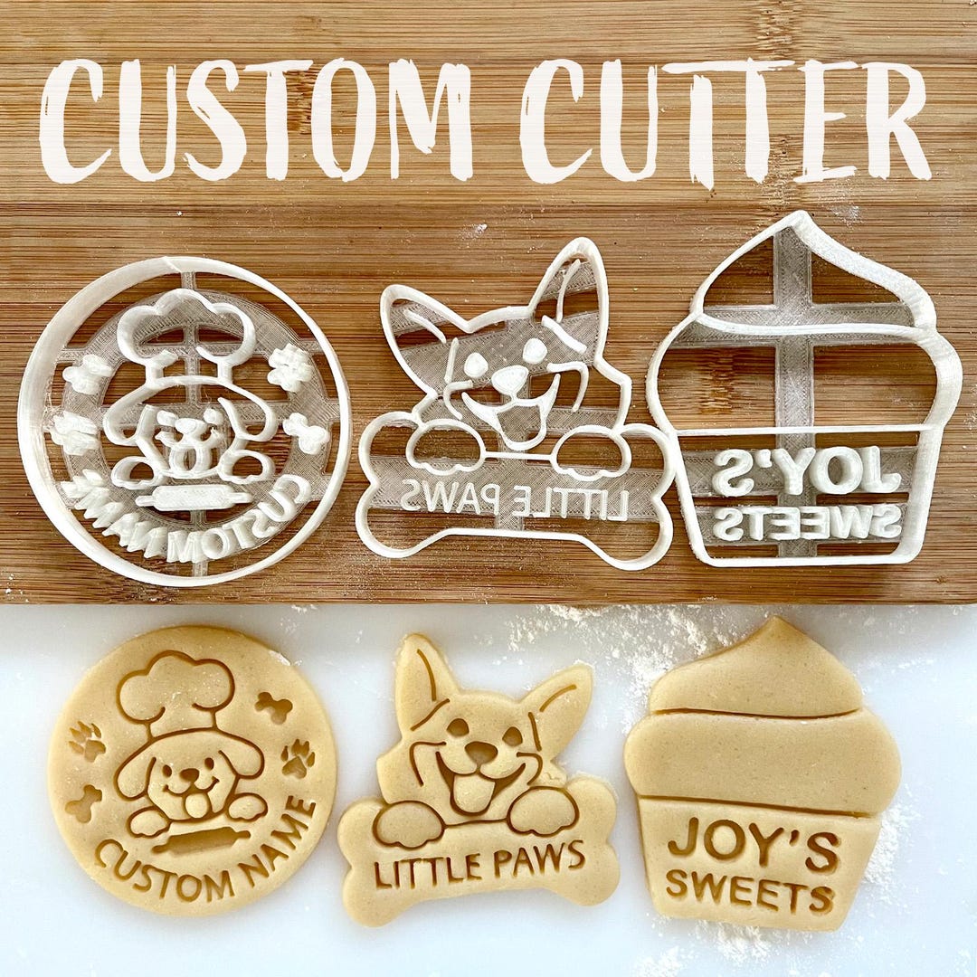 カスタムクッキー型：ロゴ入りクッキースタンプ - Etsy 日本