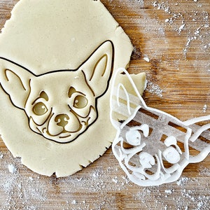 Chihuahua Cookie Cutter, Pet Portrait Cookie Cutter