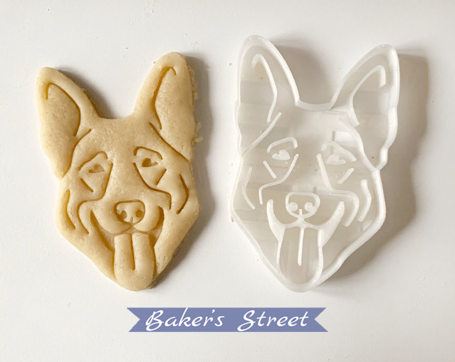 German Shepherd Cookie Cutter Dog Face Cutter Fondant Cutter Etsy UK
