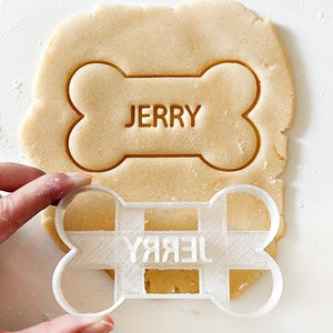Personalized Pet Name Cookie Cutter l Pet cookie cutter l Customized Bone Cutter l Custom Name Cookie cutters l Dog cookie cutter