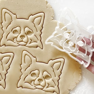 Chihuahua Cookie Cutter, Cookie Stamp, Fondant Cutter