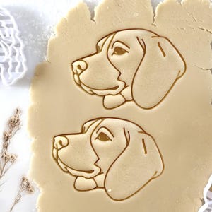Beagle Cookie Cutter: Dog Breed Stamp, Custom Pet Portrait Gift for Pet Owner