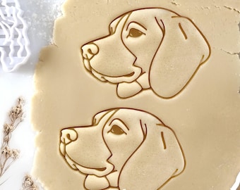 Beagle Cookie Cutter: Dog Breed Stamp, Custom Pet Portrait Gift for Pet Owner
