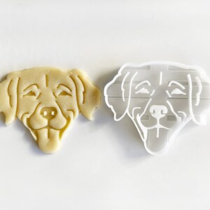 Golden Retriever Cookie Cutter, Dog Cookie Cutter, Fondant and Clay, Cookie Stamp 画像 4