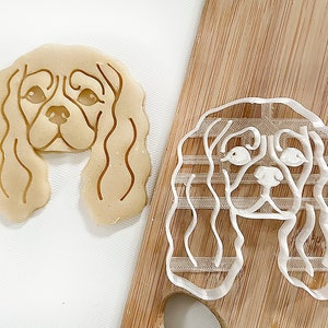 Cavalier King Charles Spaniel Cookie Cutter, Dog Cookie Cutter, Fondant and Clay, Cookie Stamp