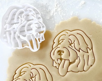 Old English Sheepdog Cookie Cutter: Pet Portrait Stamp, Dog Lover Gift