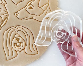 Tibetan Terrier Cookie Cutter: Dog Breed Fondant Stamp
