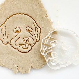 Lagotto Romagnolo Cookie Cutter, Dog Portrait Cookie Cutter