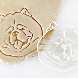 Chow Chow Cookie Cutter Dog Face Stamp Gift for Dog Mom or Dad Pet Portrait Fondant and Clay Cutter