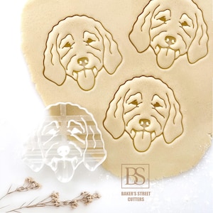 Labradoodle Dog, Golden doodle Cookie Cutter, Dog Lover Gift, Fondant Cutter, Clay Cutter, Dog Treat Cutter