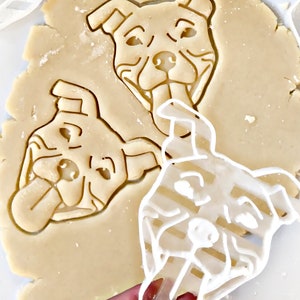 Pitbull Cookie Cutter, Dog Cookie Cutter, Fondant and Clay, Dog owner gift