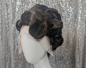 READY TO SHIP brunette 1960s updo wig, drag queen wig