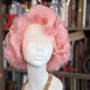 MADE TO ORDER 1950s fingerwave wig, lacefront wig, drag queen wig, burlesque wig