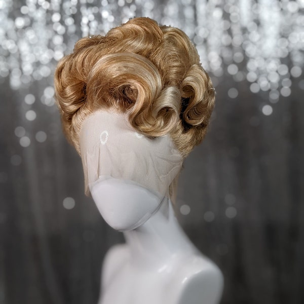 MADE TO ORDER 1960s updo wig, vintage wig, drag queen wig. Your choice of colour.