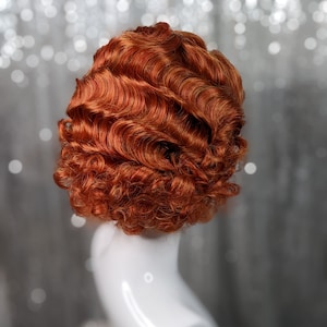 MADE TO ORDER lightweight 1930s lacefront wig, vintage hairstyle, authentic burlesque, your choice of colour